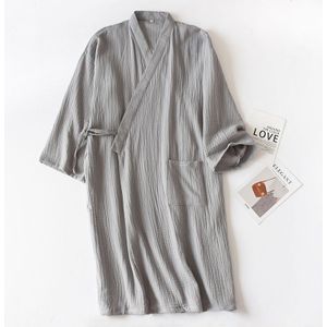 Nhkdsasa Paar Badjas Vrouwen Kimono Lente En Zomer Nachtjapon Katoenen Kimono Badjas Mannen Gewaad Home Service Pyjama