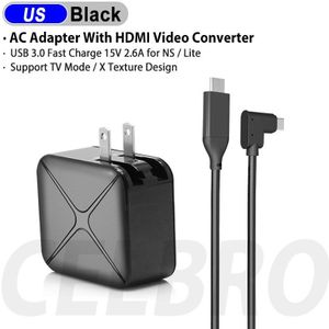 Voor Nintendo Switch Charger Usb 3.0 Snelle Lading Ac Adapter Met Hdmi Video Converter 3 In 1 Multifunctionele Lader adapter