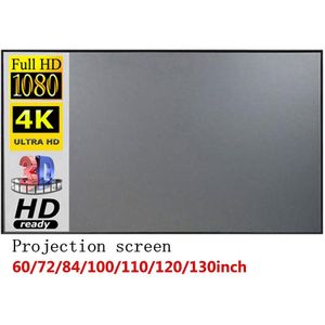 Vouwen Metalen Laag Licht Slip Projector Screen Portable Film Reflecterende Scherm (4:3)