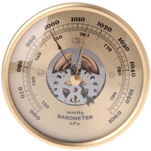 108Mm Wandmontage Barometer Perspectief Ronde Dial Air Weerstation Mmhg/Hpa