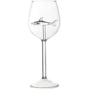 300Ml Rode Wijn Glazen Met Shark Binnen Beker Loodvrij Kristal Clear High-End Fluiten Glas keuken Bar Huis