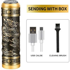 Unieke Scheerapparaat Elektrische Mannen Wasbaar Oplaadbare Razor Draagbare Mini Baard Mes