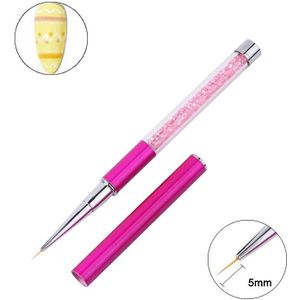 Nail Uv Gel Brush Liner Pen Kristal Handvat Manicure Nagels Franse Art Acryl Uv Gel Puntjes Pen Extension Schilderen Borstel gereedschap