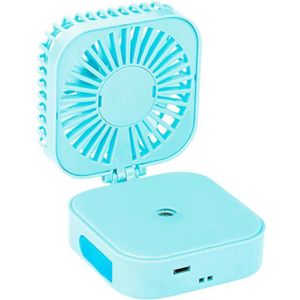 Opvouwbare Usb Opladen Kleurrijke Led Mini Waterkoeling Mist Diffuser Fan Cooler Mini Usb Fan Bureau Fans Mini Ventilator Voor kantoor