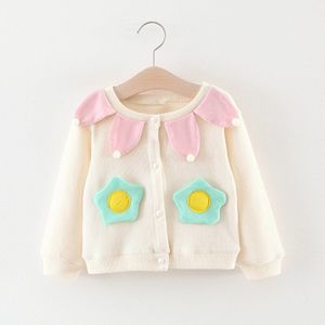 Kid Lente Kleding Baby Meisjes Vest Herfst Jas Katoenen Trui Top Baby Kinderen Kleding Meisjes Gebreide Vest Trui