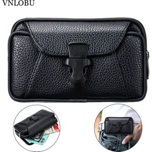 Telefoon Pouch Voor Samsung A21S A51 A71 A10S A20S A70S S9 S10 S20 Plus Universele Smartphone Riemclip Cover Holster leather Case