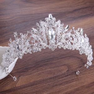 Luxe Kristal Hart Bruids Sieraden Set Strass Crown Tiara Oorbellen Choker Ketting Set Bruiloften Afrikaanse Kralen Sieraden Sets