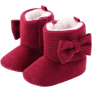 Pasgeboren Baby Meisjes Jongens Winter Schoenen Snowboots Zachte Zool Antislip Crib Schoenen Pluche Warm Strik Booties Peuter schoenen