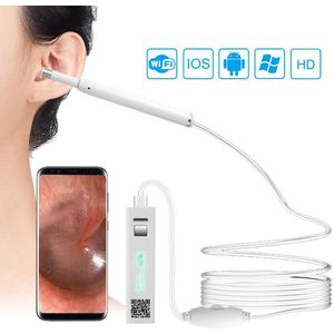 F170B Wifi Oor Schoonmaken Endoscoop HD720P Visuele Oor Picker 5.5Mm Inspectie Camera Otoscoop Oor Tunnel Camera Voor Android Ios
