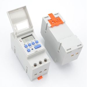 Digitale Lcd Timer Switch Power Timer Programmeerbare Schakelklok Ac 220 V/110 V Dc 12V 16A Temporizador din Rail