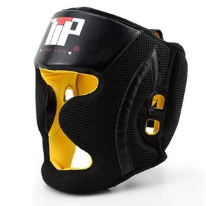 Top Boksen Head Protector Sanda Training Hoofddeksels Boksen Hoofdbeschermer Training Mesh Helm Kick Boxing Bescherming Gear