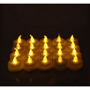 Led Vlamloze Batterij Operated Wit Geel Multicolor Kaarsen Lichten Voor Verjaardag Woondecoratie
