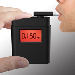 1Pc Andheld Digitale Alcohol Tester Professionele Politie Adem Alcohol Tester Blaastest Blaastest Alcohol Adem Tester Lcd