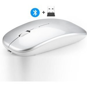 Draadloze Muis Computer Bluetooth Muis Stille Pc Mause Oplaadbare Ergonomische Muis 2.4Ghz Usb Optische Muizen Voor Laptop Pc