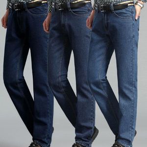 Vier Seizoenen Rechte Buis Losse Plus Size Jeans Mannen Jeugd Bedrijf Zelfontplooiing Trend Dunne Lange Broek