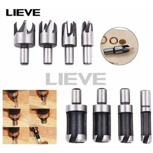 8Pcs Hout Kurken Boor Carbon Staal Ronde Handvat Klauw Stijlen Houtbewerking Punch Boor Vat Vorm Open Gat Set Tool