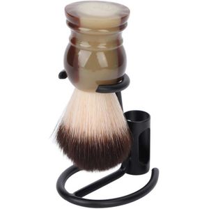 Voor Baard Groei Scheermes Houder Moderne Non Slip Sneldrogend Praktische Matte Black Metal Shaver Hanger Scheerkwast Stand Mannelijke