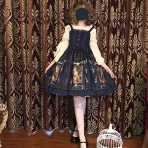 Japanse Vintage Gothic Jsk Lolita Jurk Chiffon Claret Zwart Navy Zachte Meisje Zomer Jsk Lolita Jurk Cadeau Voor Meisjes Plus size
