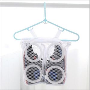 Duurzaam Polyester Wassen Schoenen Mesh Netto Air Bag Pouch Wasmachine Cleaner Waszak Schoen Opknoping Tas
