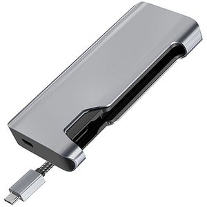 7 In 1 Usb C Laptop Docking Station 2USB 3.0 + 4K Hdmi + Tf + Sd + RJ45 gigabit Pd + Type C Dock Usb Hub