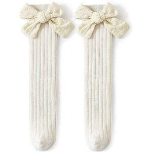 Kinderen Sokken Met Bogen Peuters Meisjes Kniehoge Sok Katoen Zachte Baby Lange Sokken Voor Kids School Sok