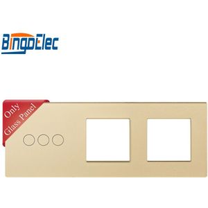 Gehard Glas 1G Switch Panel En Socket Frame, Glas Alleen, Geen Schakelaar Of Socket Functie Deel,