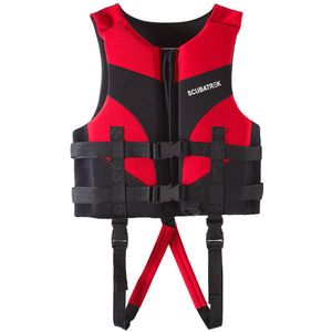 Kids Life Vest Zwemvest voor Kinderen Water Sport Zwemmen Varen Strand Ski Drifting Zwemvest S/M/ l/XL Blauw/Rood