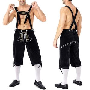 Oktoberfest Overalls Duitse Bier Festival Kostuum Classic Voor Mannen Zwart/Bruin Casual