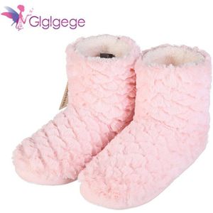 Glglgege Winter Indoor Slippers Voor Vrouwen Volwassen Huis Schoenen Zachte Warme Slippers Warme Winter Verdikking Thuis Schoenen