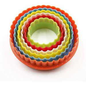 5/6 Stks/set Cookie Cutter Cakevorm Diy Ster Hart Ronde Bloemvorm Biscuit Fondant Cake Cookie Mold Keuken bakken Tools