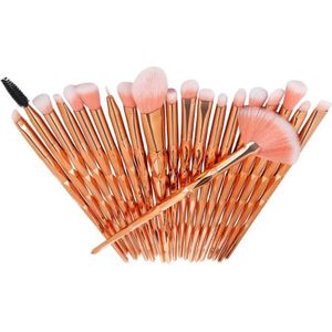 20Pcs Diamond Make-Up Kwasten Set Beauty Make Up Brush Tool Cosmetische Powder Foundation Oogschaduw Beauty Tool