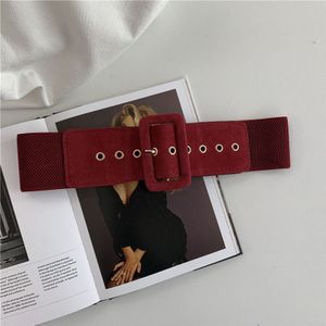 Vrouwen Riem Stretch Brede Taille Riemen Metalen Gesp Lederen Band Vrouwelijke Kleding Accessoires Jurk Taille Zomer