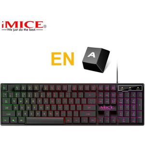 Gaming Toetsenbord Bedrade Gaming Muis Kit 104 Keycaps Met Rgb Backlight Russische Toetsenbord Gamer Ergonomische Mause Voor Pc Laptop
