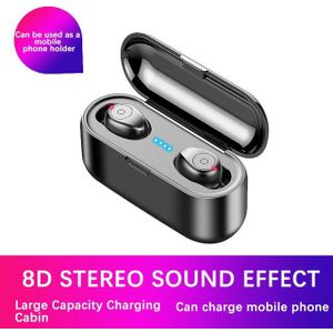 Draadloze Hoofdtelefoon Tws Bluetooth 5.0 Koptelefoon 2200Mah Opladen Doos 9D Hifi Oordopjes Sport Waterdichte Headsets Met Microfoon