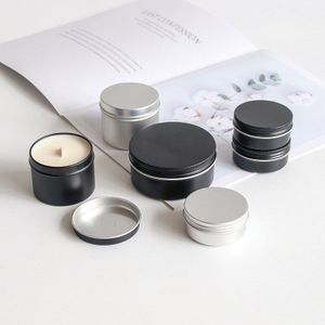 Beauty Mu Kinderen Travel Size Met Deksel Blikjes Kaars Cup Diy Geur Kaars Soja Wax Container Kleine Aluminium Blikjes