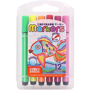 Kleurrijke Markers Voor Kleurplaten Tekening Craft Voor Kunstenaars En Kids Aquarel Potloden Heldere Kleuren Wasbare Markers
