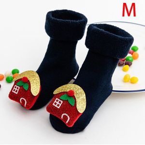 Kids Sokken Baby Jongens Meisjes Sokken Kerst Santa Herten Gebreide Warme Sokken Christmas Santa Herten Anti-Slip Gebreide Warm sokken