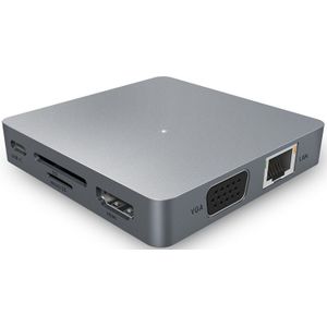 11In1 Type C Hub Usb C Naar Hdmi Vga Lan US1 3.0 Poorten Sd/Tf Kaartlezer USB-C Power levering Voor Pro