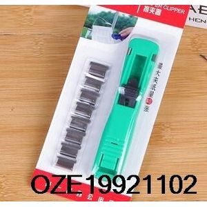 Kantoor Plastic Medium Size Hervulbare Clam Clip Dispenser Nietmachine Rood/Geel/Groen/Blauw