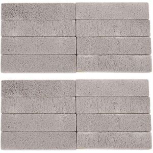 Gtbl 16 Stuks Puimsteen Stenen Voor Cleaning Puimsteen Schuursponsje Grey Puimsteen Stick Cleaner Voor Verwijderen Toiletpot Ring Bad