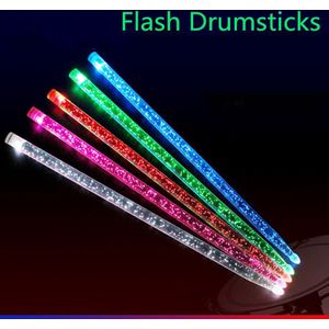 5A Acryl Flash Drum Sticks Noctilucent Glow In The Dark Stage Prestaties Lichtgevende Jazz Drumsticks