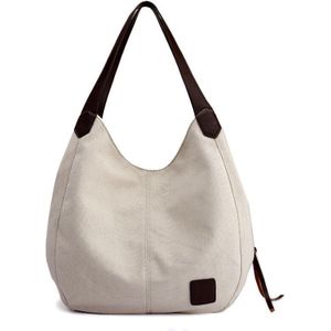 Canvas WOMEN'S Bag Effen Kleur Toevallige Grote-Volume Herfst En Winter Stijl vrouwen Pendelen Luiertas mode Schoudertas