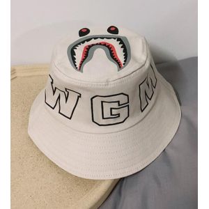 Nieuw Kids Jongen Meisje Shark Jaw Emmer Hoofd Cap Hip Hop Hoed Visser