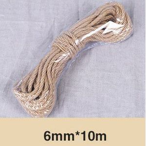 4/6/8/10/12Mm Henneptouw 10M/Handvat Natuurlijke Hessische Jute Touw voor Diy Antieke Wedding Christmas Party Decoratie Accessoires