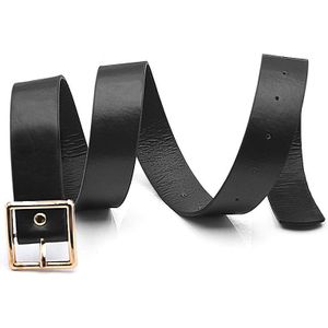 Lederen Riemen Voor Vrouwen Mode Jeans Klassieke Retro Eenvoudige Vierkante Gesp Vrouwelijke Pin Denim Jurk Zwaard Goth Luxe Punk Gothic