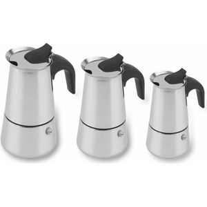 2/4/6 Cups Rvs Moka Koffie Waterkoker Maker Moka Pot Espresso Waterkokers Koffiezetapparaat Pot Moka koffie Machine