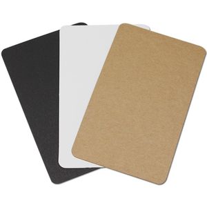 100 stks/partij Dik Kraftpapier DIY Scrapbooking Briefpapier Blanco Kaart Postkaart Groet Ambachtelijke Papier Kaarten Bladwijzers