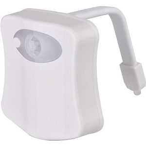 Smart Motion Sensor Toiletbril Nachtlampje 8/16 Kleuren Waterdichte Backlight Voor Toiletpot Led Luminaria Lamp Wc Licht