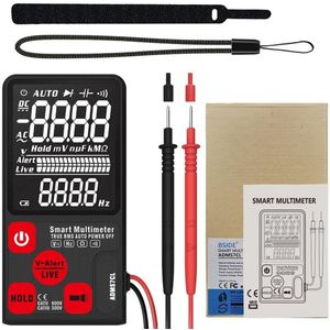 ADMS7 ADMS9 Digitale Multimeter 3.5 ''Grote Lcd Digitale Smart Voltmeter 3-Line Display Trms 6000 Telt Dmm Met analoge Bargraph