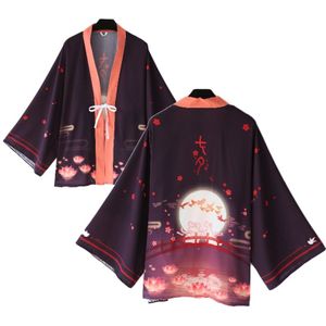 Dubbele Zevende Festival Tanabata Afdrukken Mantel Haori Cosplay Kostuum Japanse Mannen Vrouwen Kimono Yukata Halloween Party Dress